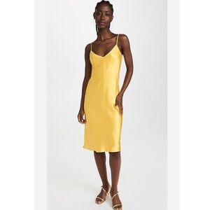 L’Agence Jodi Slip Dress in Yellow.